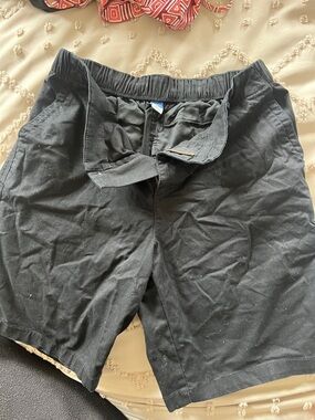 Old Navy Black Flat-Front women’s Cotton Shorts